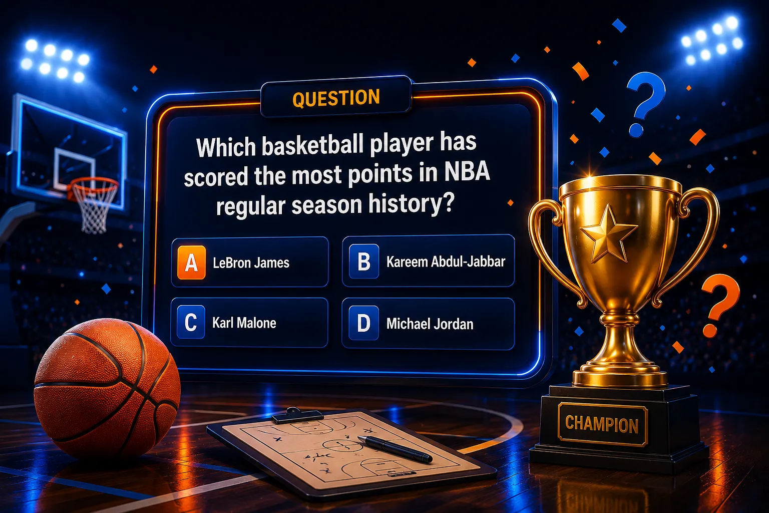 Basketball Trivia Questions hero graphic